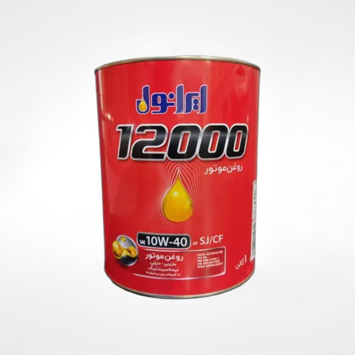 روغن موتور ۴ لیتری ایرانول 12000 مدل 10W-40 SJ | مناسب خودروهای بنزینی و گازسوز